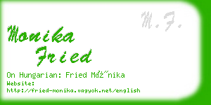 monika fried business card